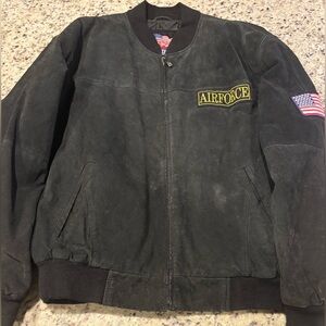 Air Force Suede Bomber Jacket size L